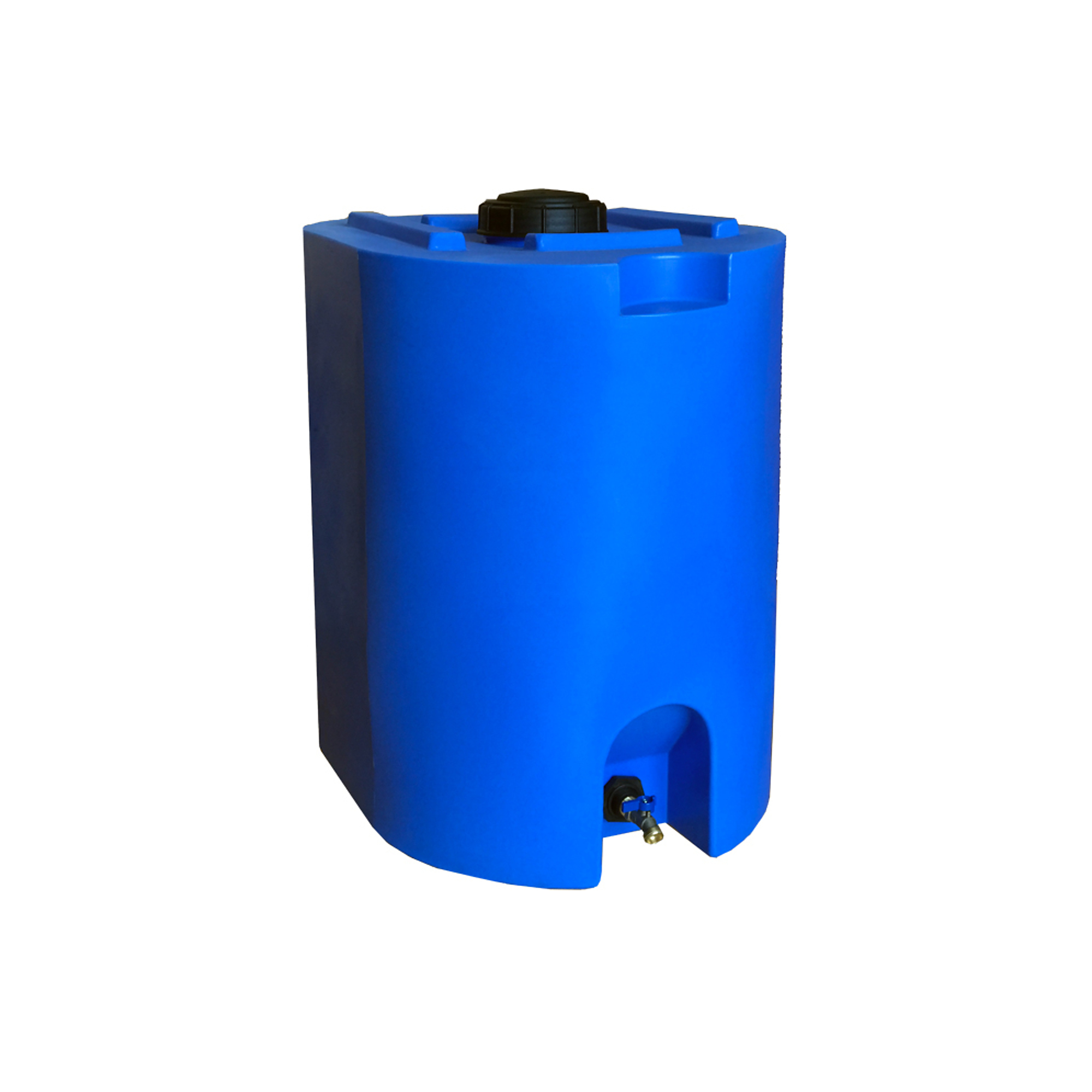 WaterPrepared, 55 Gallon Blue Water Storage Tank, Max. Capacity 55 Gal, Max. PSI 0 Material Polyethylene, Model# WW-55 BLUE DS